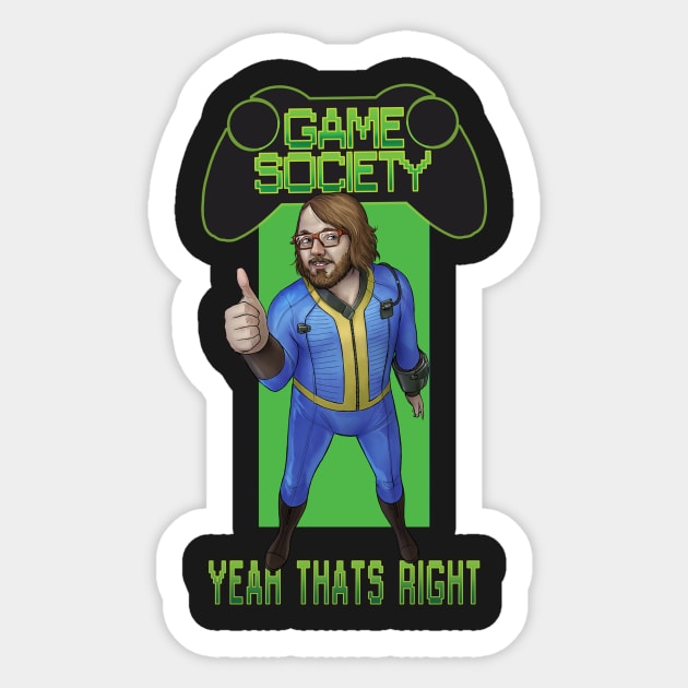 aaron Sticker by Game Society Pimps